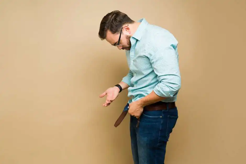 Homme soucis érection