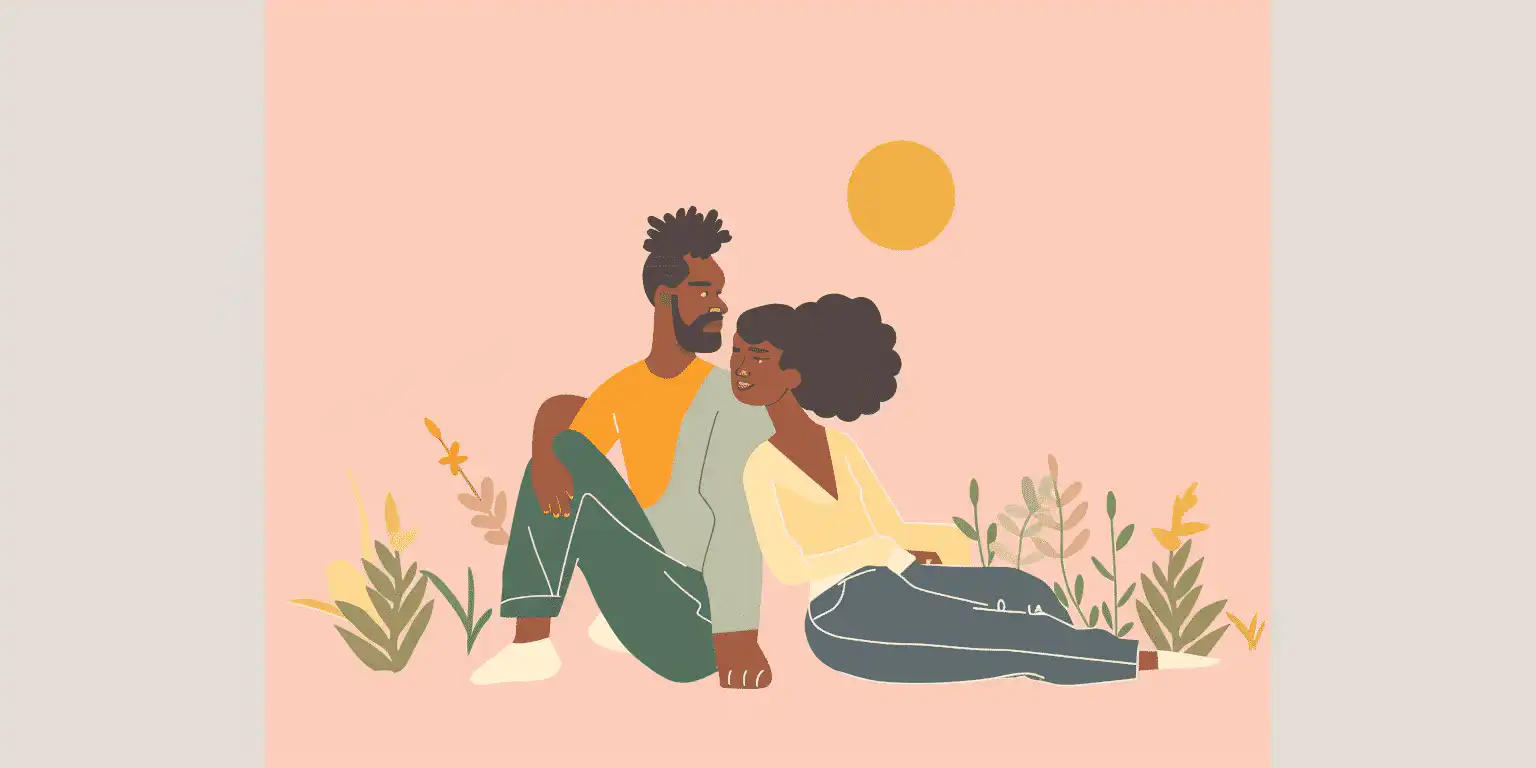 Image d'un couple se tenant dans une étreinte lente et consciente, illustrant les bienfaits du slow sex pour renforcer l'intimité, le plaisir, et la connexion émotionnelle dans une relation